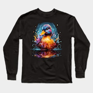 Duck Rainbow Long Sleeve T-Shirt